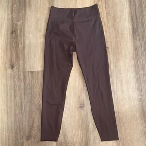 Madewell MWL Form High-Rise 25" Leggings Hot Cocoa Brown Athletic Pants Medium